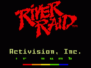 River Raid title screen for Intellivision